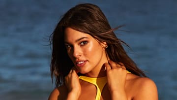 Ashley Graham was photographed by Josie Clough in Nevis. Swimsuit by PEIXOTO.