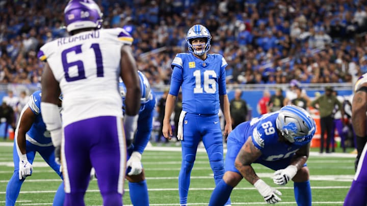 Jared Goff and the Lions are road favorites against the Vikings on Christmas Day.