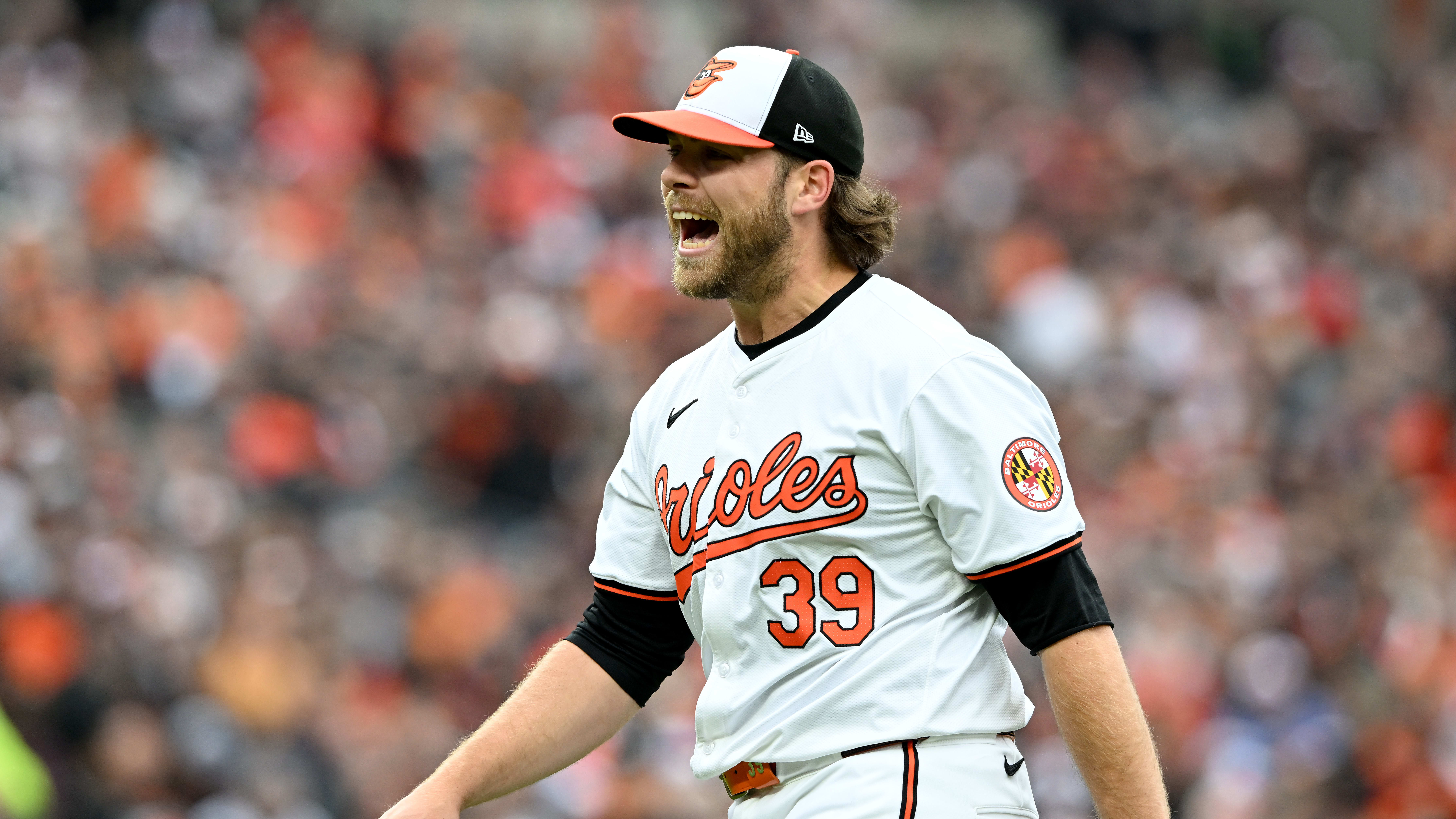 Baltimore Orioles pitcher Corbin Burnes faces the Los Angeles Angels on Opening Day at Camden Yards.