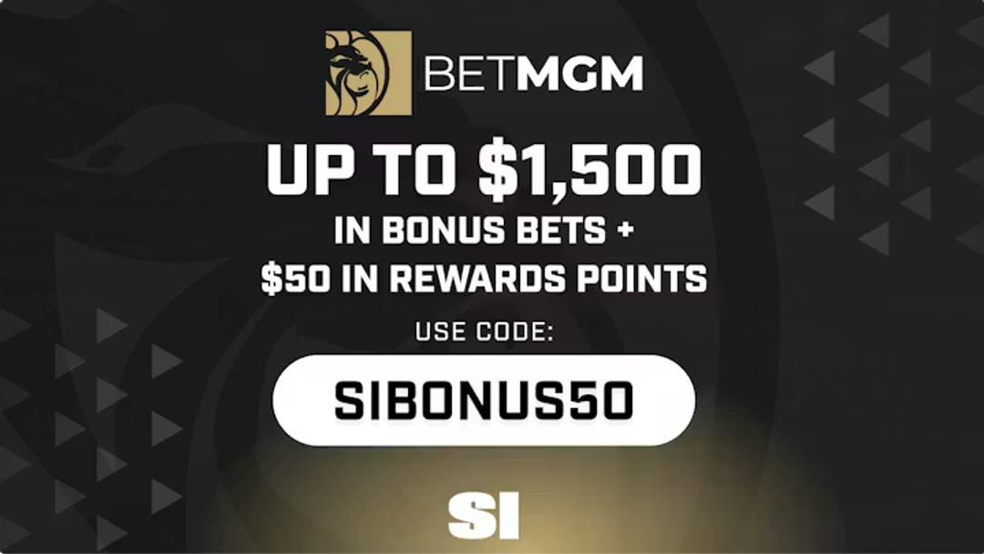 Use BetMGM bonus code SIBONUS50 for a $1,500 First Bet on the Stanley Cup Final, NBA Finals & more. Claim now with code SI1500.