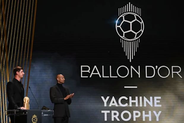 Thibaut Courtois at the Ballon d’Or ceremony