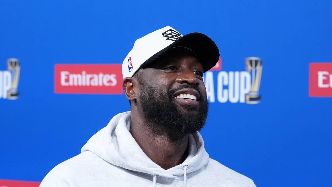 NBA on Prime analyst Dwyane Wade at press conference