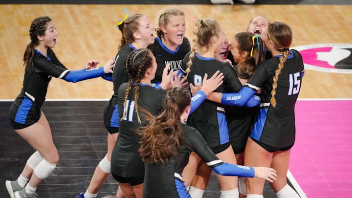 Waukee Northwest knocked off Ankeny on Monday in the opening round of the Iowa volleyball state championships in Coralville. Waukee Northwest knocked off Ankeny on Monday in the opening round of the Iowa volleyball state championships in Coralville.