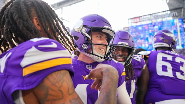Former Alabama Crimson Tide kicker Will Reichard of the Minnesota Vikings. 
