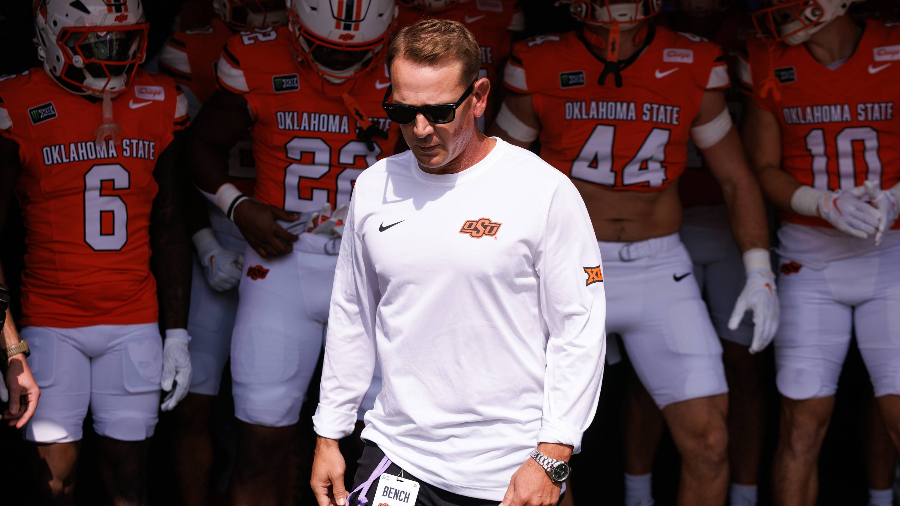 Oklahoma State Cowboys head coach Eric Morris. | IMAGN IMAGES via Reuters Connect