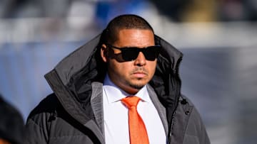 Dec 4, 2022; Chicago, Illinois, USA; Chicago Bears general manager Ryan Poles looks on before the game against the Green Bay Packers at Soldier Field. Mandatory Credit: Daniel Bartel-Imagn Images