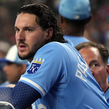 Kansas City Royals first baseman Vinnie Pasquantino shared his massive bruise after being hit by the ball during a strikeout against the Boston Red Sox.