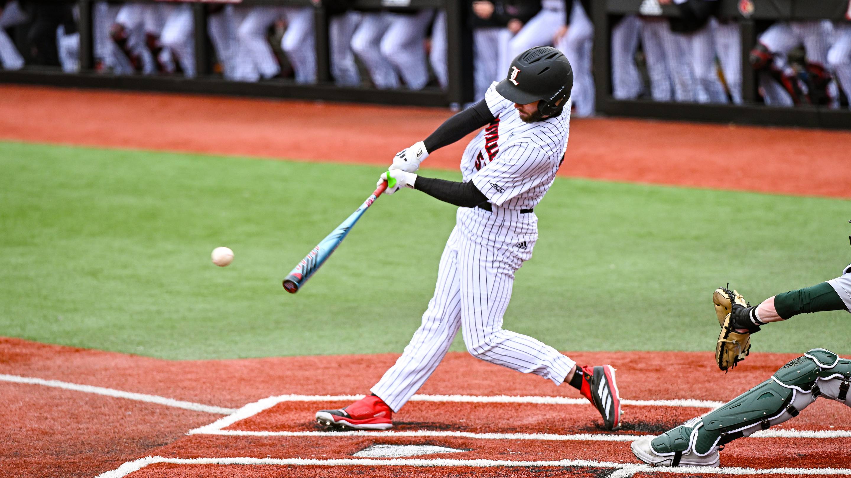 Louisville baseball outfielder Lucas Moore