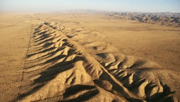 The San Andreas Faultline north of Los Angeles.