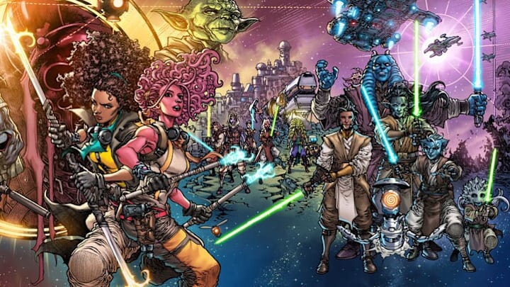 Star WarsThe High Republic Adventures issues 14-17 cover reveal from Dark Horse Comics. Image Credit: StarWars.com