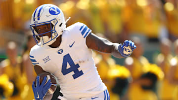 Miles Davis changes direction on a rushing attempt against Baylor.
