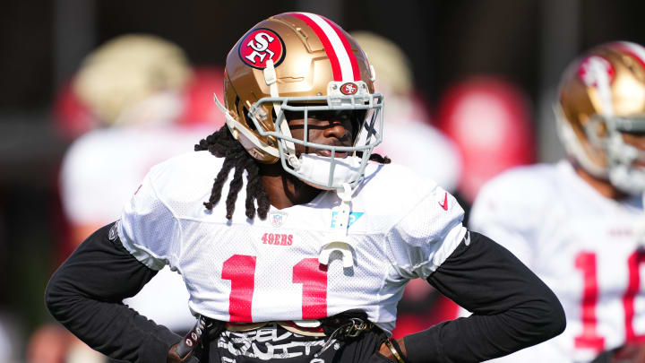 WR Brandon Aiyuk at San Francisco 49ers Practice