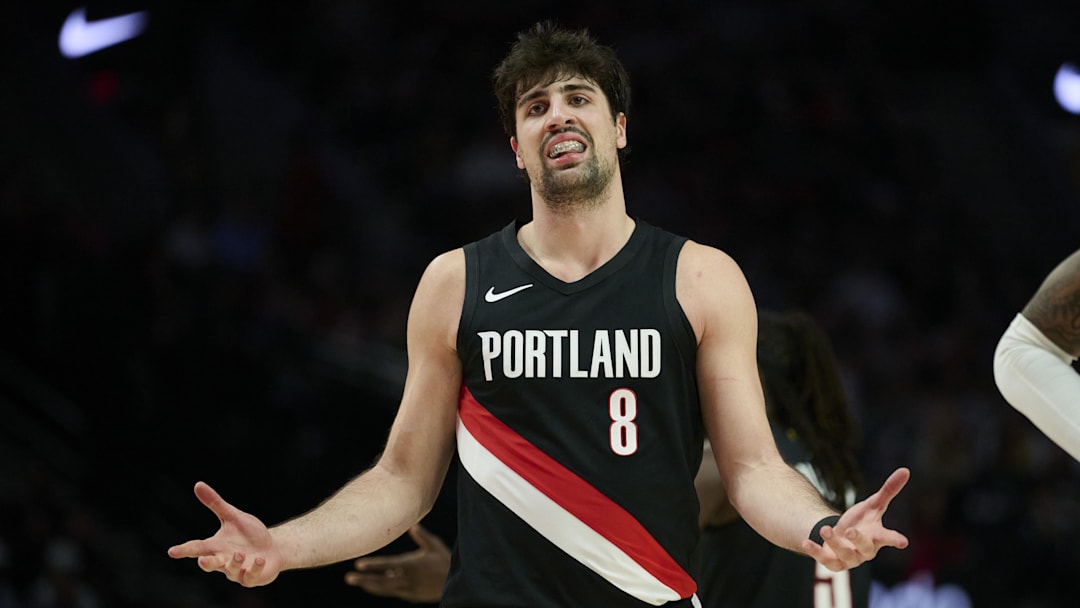 Mar 27, 2026; Portland, Oregon, USA; Portland Trail Blazers forward Deni Avdija (8). Mandatory Credit: Troy Wayrynen-Imagn Images Mar 27, 2026; Portland, Oregon, USA; Portland Trail Blazers forward Deni Avdija (8). Mandatory Credit: Troy Wayrynen-Imagn Images