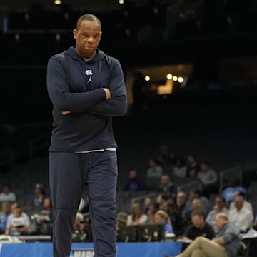 UNC basketball head coach Hubert Davis