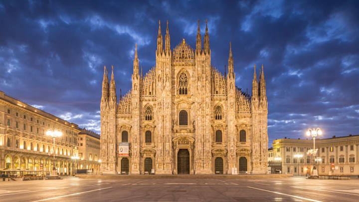 The Duomo di Milano in Milan, Italy.