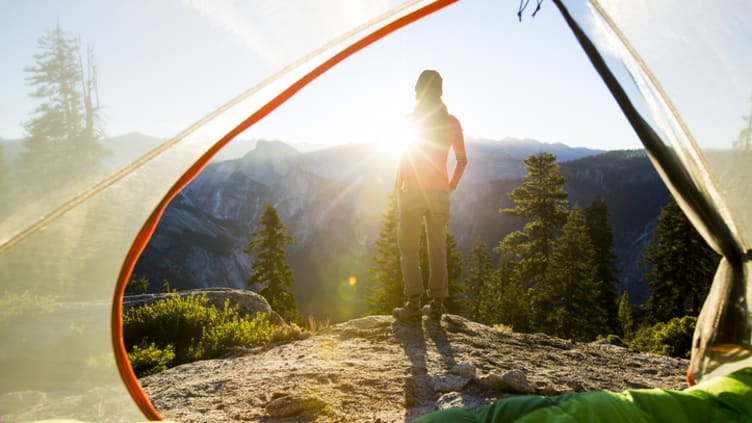 This lucky camper scored a permit at Yosemite National Park.