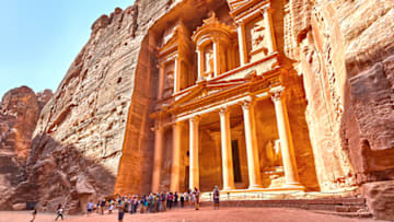 The Treasury at Petra in Jordan.