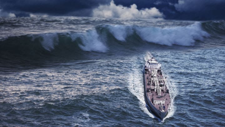 Rogue waves have the power to sink freighters.