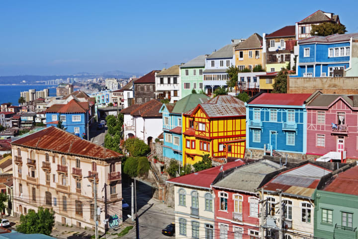 Colorful Valparaíso, Chile.