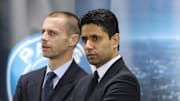 Nasser Al-Khelaifi y Aleksander Ceferin
