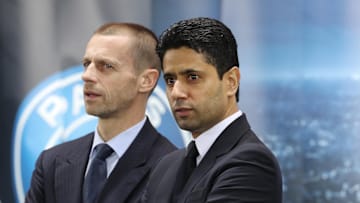 Nasser Al-Khelaifi y Aleksander Ceferin