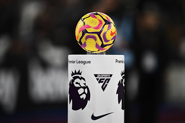 Premier League logo and ball