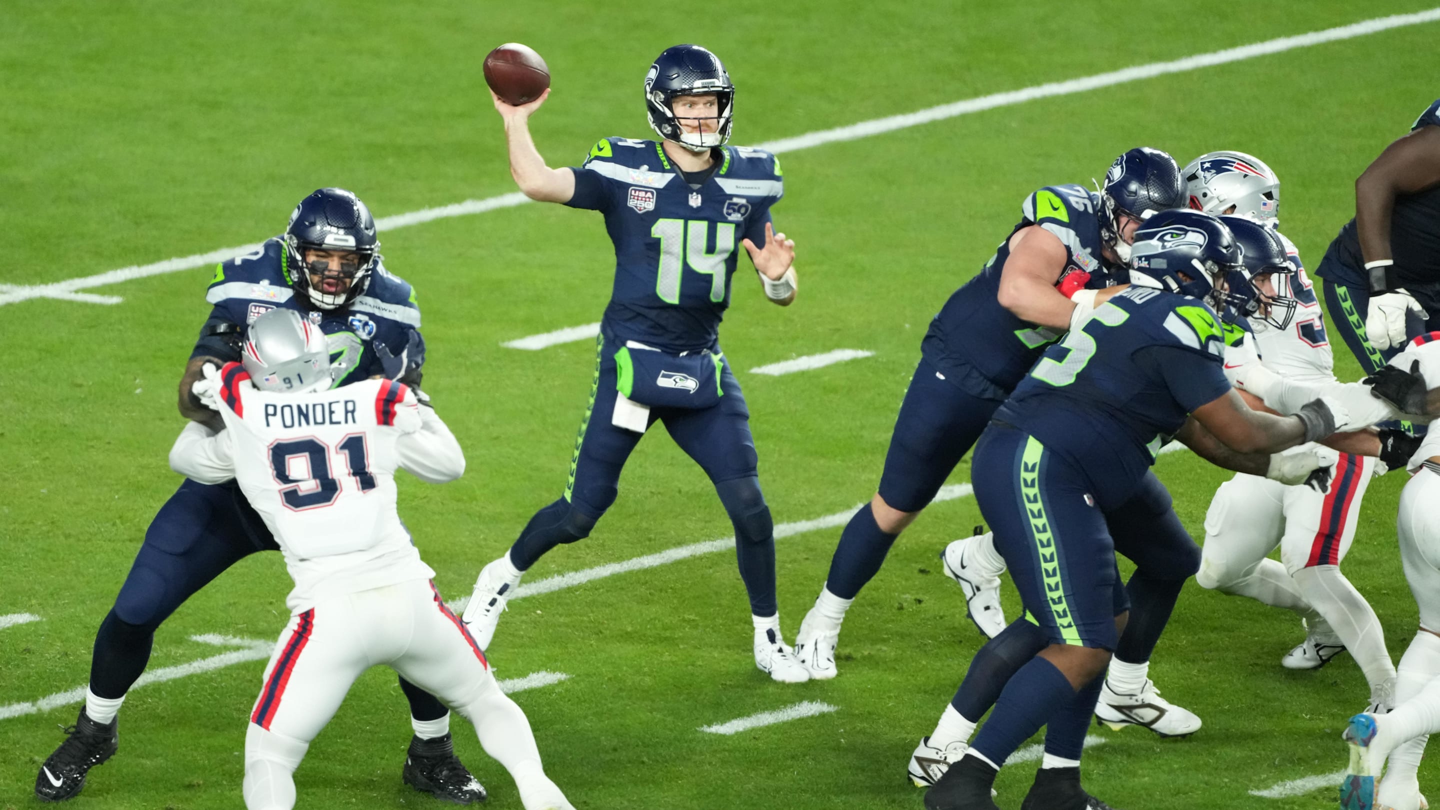 Super Bowl MVP Live Odds: Sam Darnold, Derick Hall, AJ Barner Improve Odds After 4th Quarter Touchdown