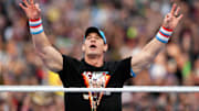 Apr 1, 2023; inglewood, CA, USA; John Cena during Wrestlemania Night 1 at SoFi Stadium. Mandatory Credit: Joe Camporeale-Imagn Images
