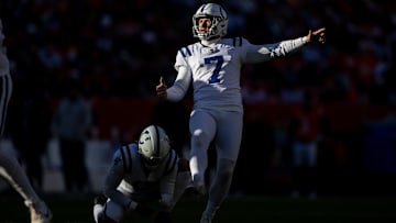 Indianapolis Colts kicker Matt Gay (7)