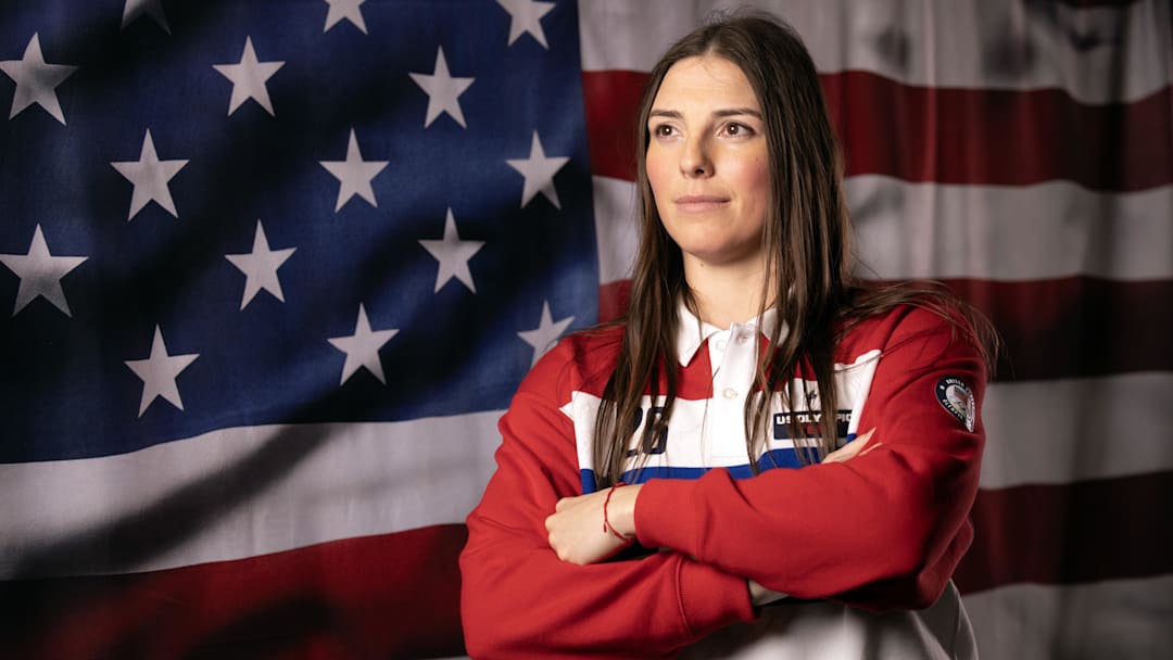 Oct 29, 2025; New York, NY, UNITED STATES; Hilary Knight poses for a photo during the U.S. Olympic Team Media Summit in preparation for the 2026 Milan Olympic Winter Games at Javits Center. Mandatory Credit: Robert Deutsch-Imagn Images
Oct 29, 2025; New York, NY, UNITED STATES; Hilary Knight poses for a photo during the U.S. Olympic Team Media Summit in preparation for the 2026 Milan Olympic Winter Games at Javits Center. Mandatory Credit: Robert Deutsch-Imagn Images