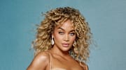 Jasmine Sanders was photographed by Yu Tsai in Hollywood, Fla. Dress by Nicola Bacchilega. Shoes by Casadei. Jewelry by Charlie Lapson. 