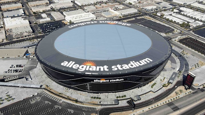 Allegiant Stadium will host the men's NCAA tournament Final Four in 2028. Allegiant Stadium will host the men's NCAA tournament Final Four in 2028.