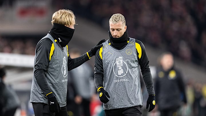 Julian Brandt (l.) und Marco Reus (r.)