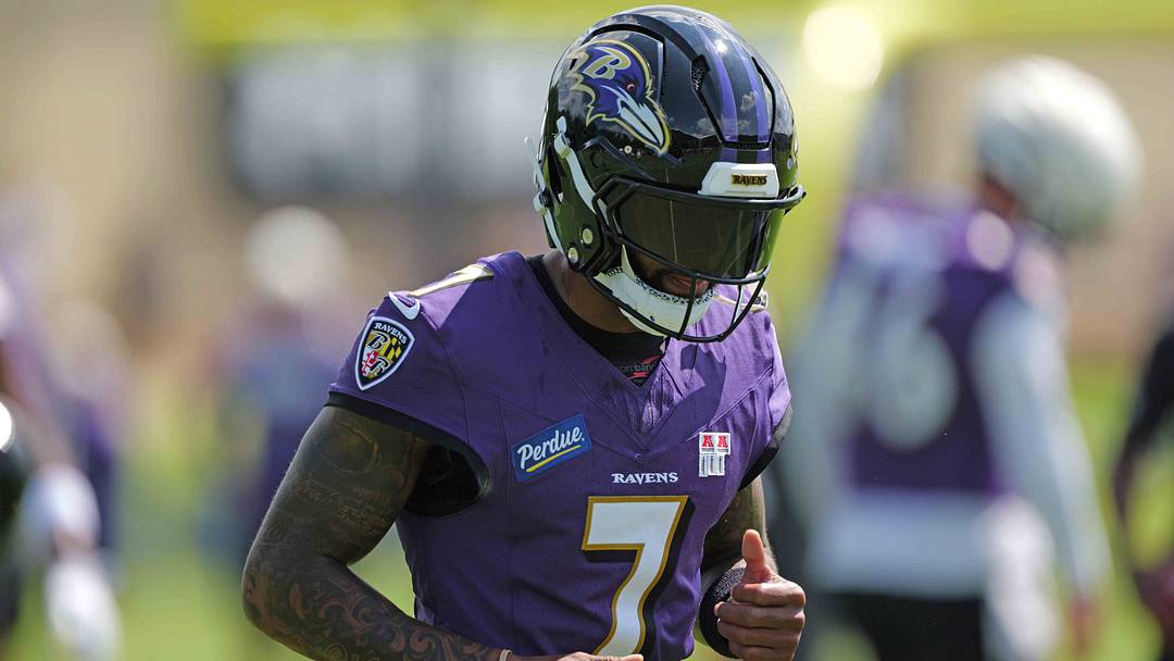 Jul 29, 2026; Owings Mills, MD, USA; Baltimore Ravens wide receiver Rashod Bateman (7) during practice at the Under Armour Performance Center. Mandatory Credit: Mitch Stringer-Imagn Images Jul 29, 2026; Owings Mills, MD, USA; Baltimore Ravens wide receiver Rashod Bateman (7) during practice at the Under Armour Performance Center. Mandatory Credit: Mitch Stringer-Imagn Images