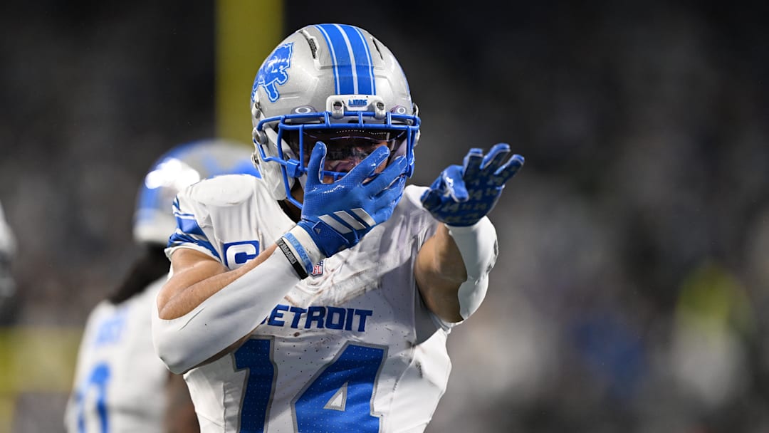 St. Brown toughed out an ankle injury to haul in six receptions for 92 yards in Detroit's victory. 