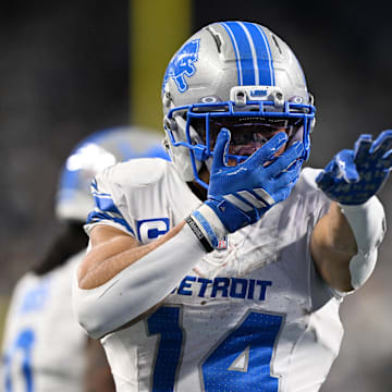 St. Brown toughed out an ankle injury to haul in six receptions for 92 yards in Detroit's victory. 