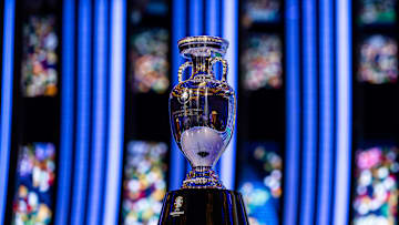 Le trophée de l'Euro 2024, remporté par l'Espagne.