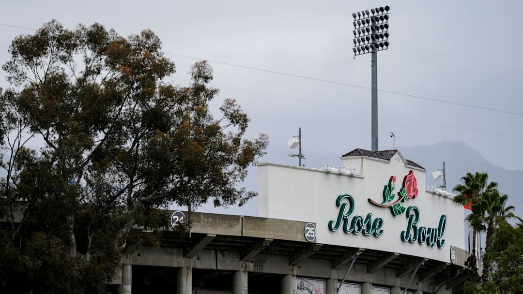 Rain is in the forecast for the 2026 Rose Bowl. Rain is in the forecast for the 2026 Rose Bowl.