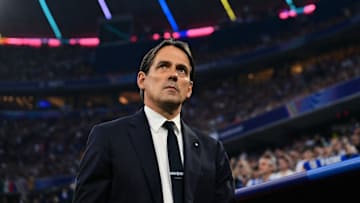 Simone Inzaghi, ancien entraîneur de l'Inter Milan après le match face au PSG. 