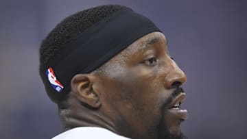 Apr 23, 2025; Cleveland, Ohio, USA; Miami Heat center Bam Adebayo (13) stands on the court before a game against the Cleveland Cavaliers in game two of the first round of the 2025 NBA Playoffs at Rocket Arena. Mandatory Credit: David Richard-Imagn Images