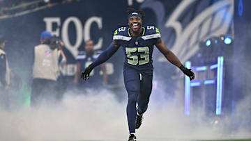 Boye Mafe of the Seattle Seahawks
