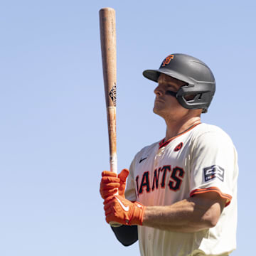 Sep 5, 2024; San Francisco, California, USA;  San Francisco Giants third base Matt Chapman (26) during the eighth inning against the Arizona Diamondbacks at Oracle Park.