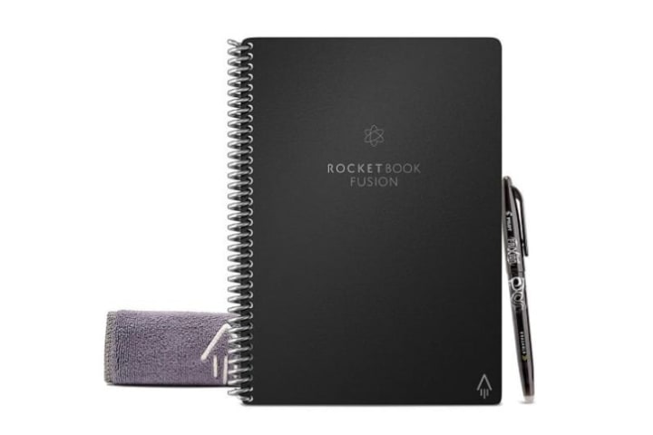 The Rocketbook smart notebook against white background.