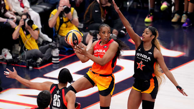 Chicago Sky forward Angel Reese & Seattle Storm forward Gabby Williams played vs. each other in the 2025 WNBA All-Star Game.