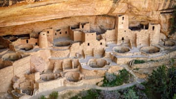 The famous Cliff Palace at Mesa Verde National Park in Colorado was home to Ancient Puebloan people for hundreds of years.
