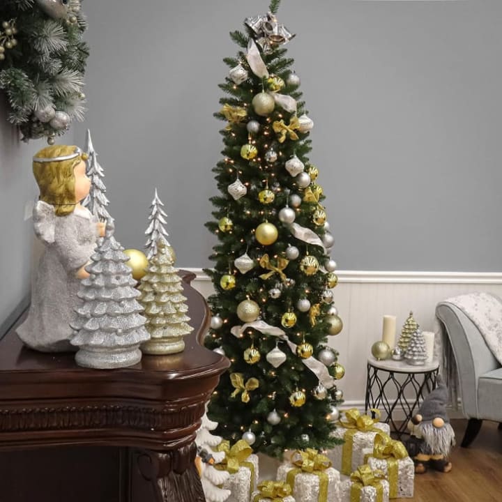 Best artificial Christmas trees: National Tree Company Artificial Slim Kingswood Fir Christmas Tree