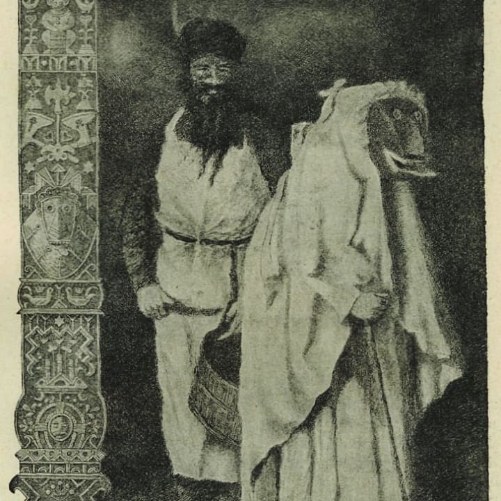A Bohemian depiction of Frau Perchta from 1910.