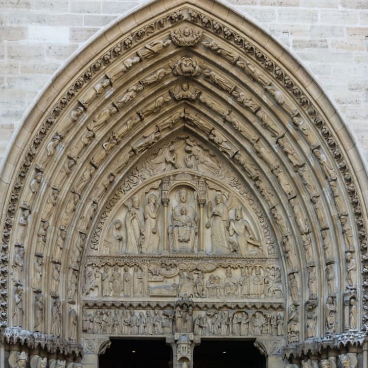 The Sainte-Anne Portal at Notre-Dame