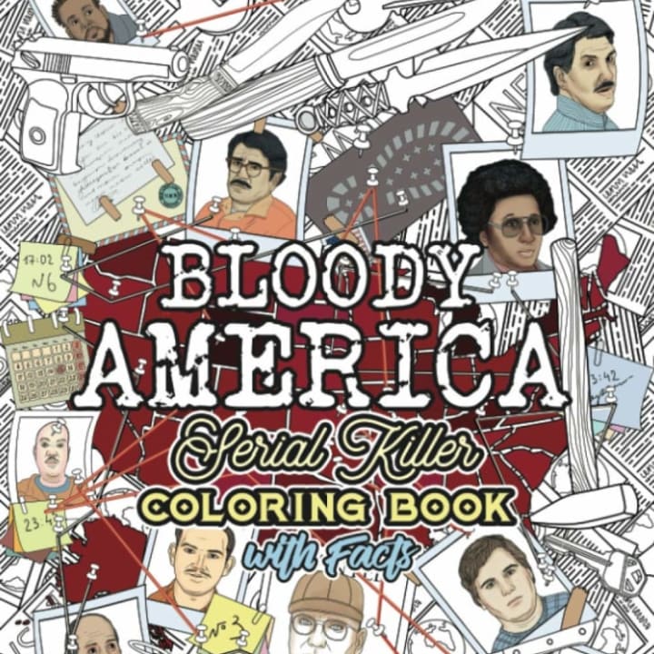 'Bloody America: The Serial Killers' Coloring Book