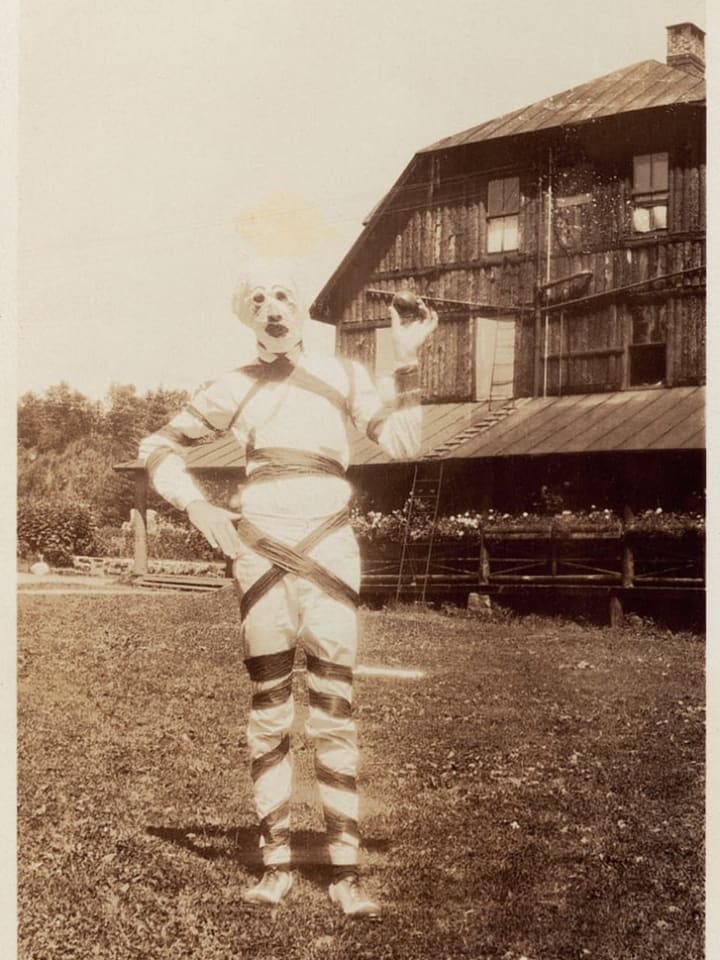 Whatever the costume in this 1935 photo is, we hate to see it.